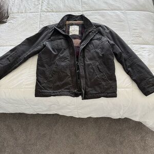 American Eagle Outfitters Dark Gray Military Jacket